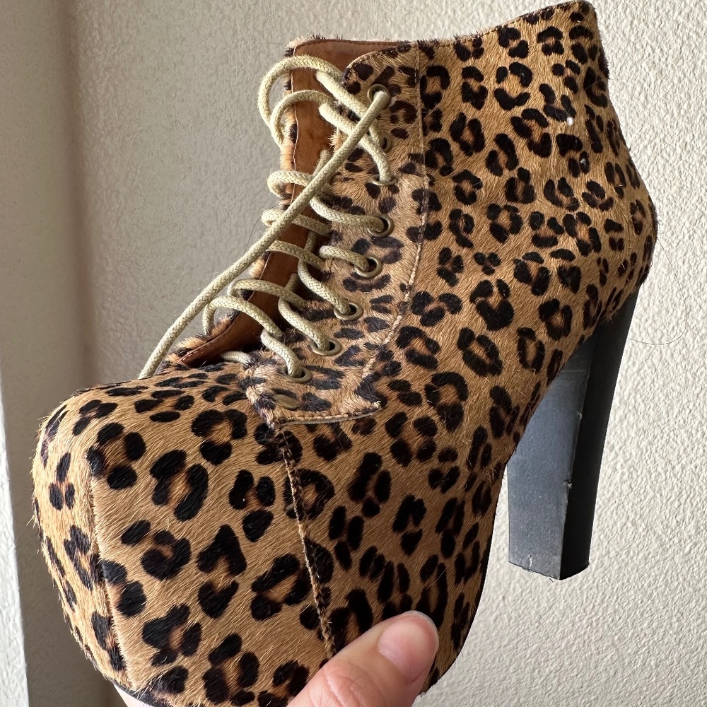 Jeffrey Campbell Lita's Fur Leopard print